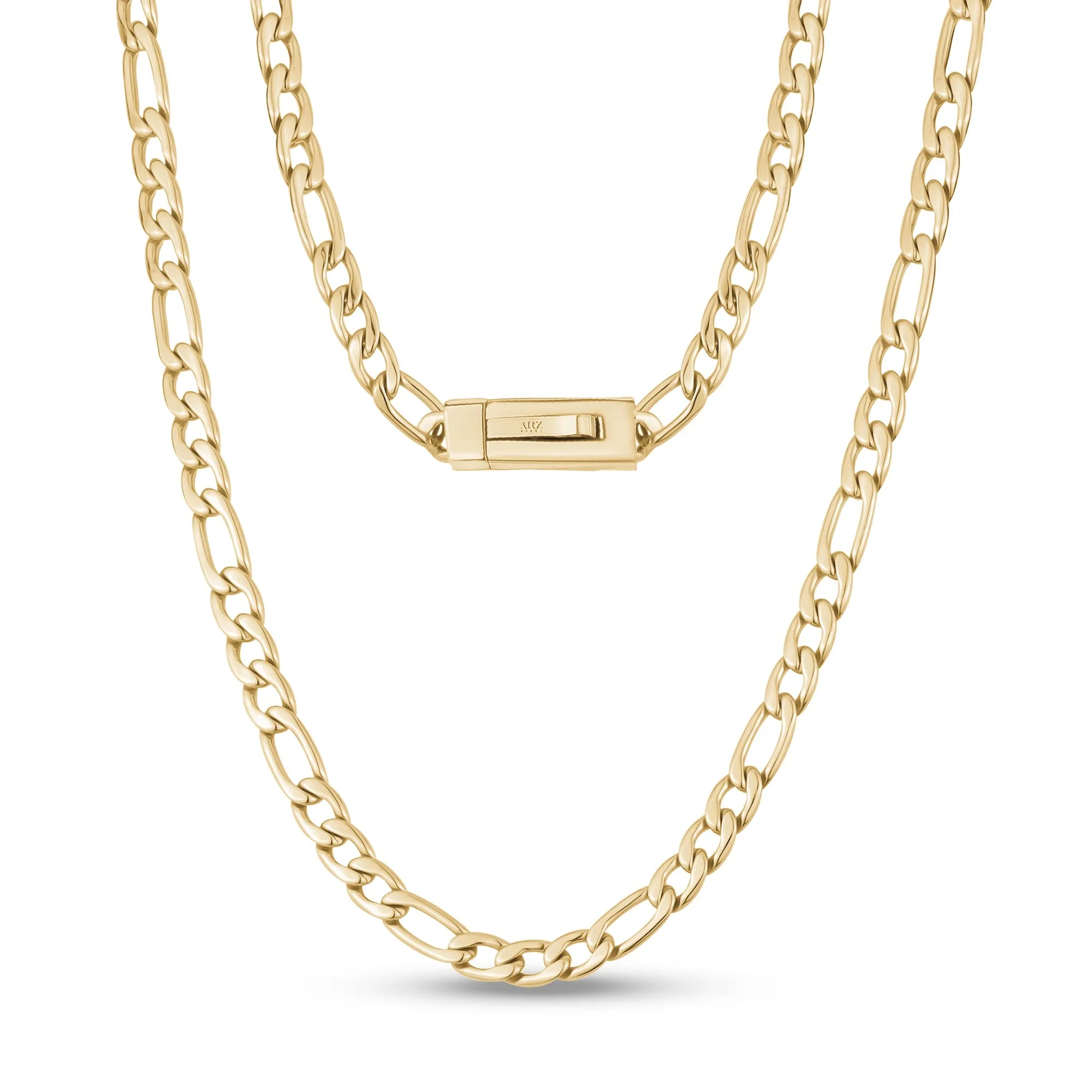 7mm Figaro Link Engravable Chain