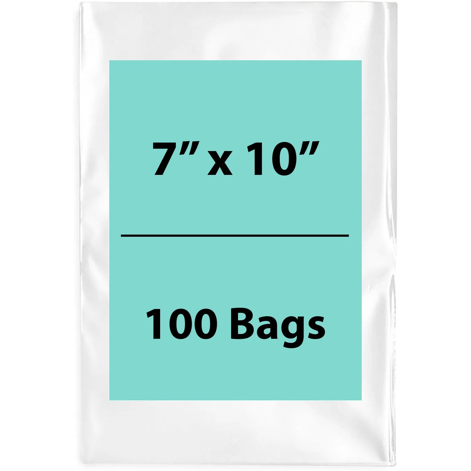 7X10 inches Clear Flat Poly Bags 3Mil Open Top (LDPE)