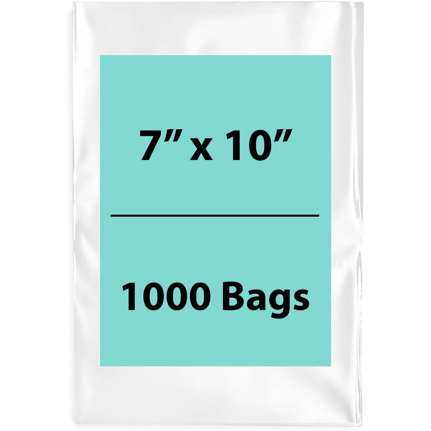 7X10 inches Clear Flat Poly Bags 3Mil Open Top (LDPE)