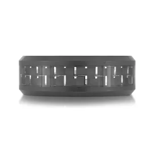 8mm PVD Plated Tungsten Band with Carbon Fiber Center