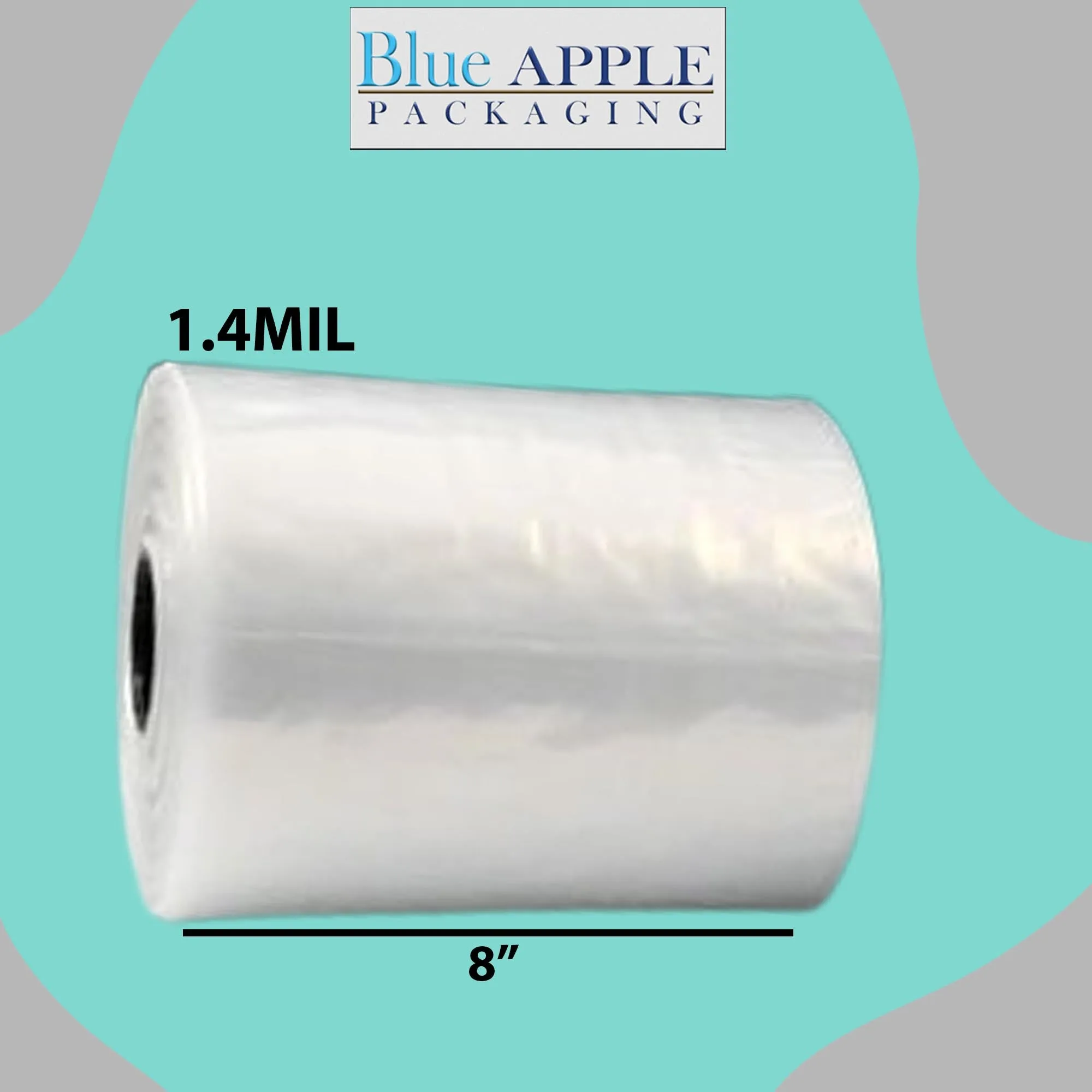 8X10 Inches Kwik-Fill® Pre-Opened Poly Bags on Roll 1.4 Mil AutoBags 1500/RL