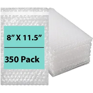 8X11.5 inches Bubble Wrap Bags Self seal pouches Shipping Supplies