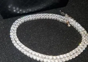 925 STERLING SILVER CZ 4MM TENNIS CHAIN