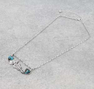 Adios Amigo Country Talk Fashion Necklace - Turquoise