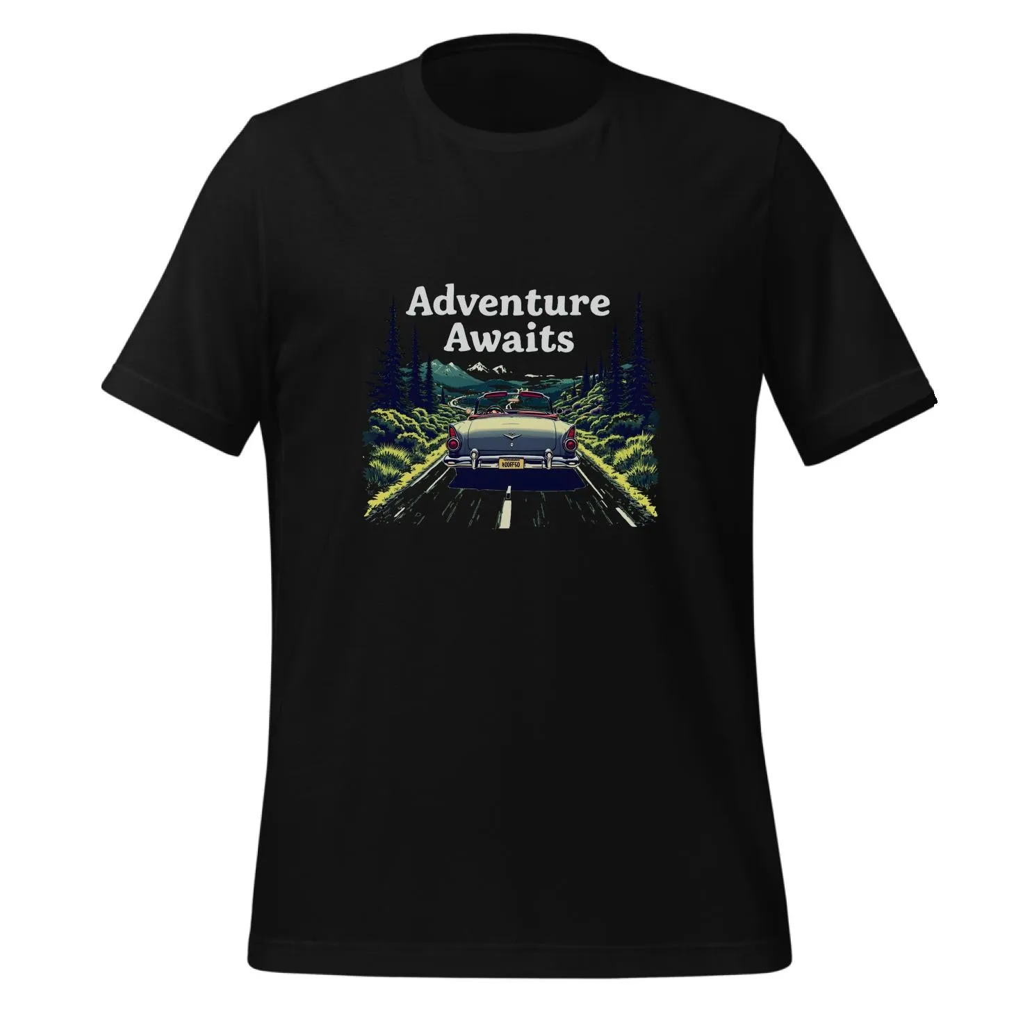 Adventure Awaits Vintage Convertible Design | Classic T-Shirt (Unisex)