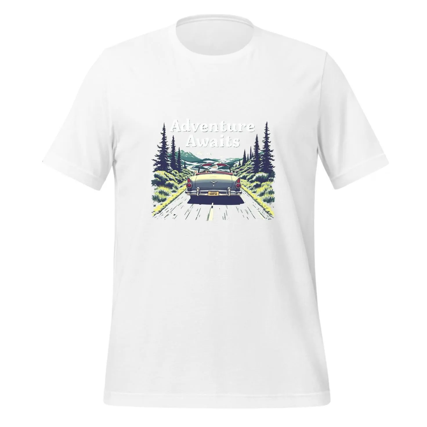 Adventure Awaits Vintage Convertible Design | Classic T-Shirt (Unisex)