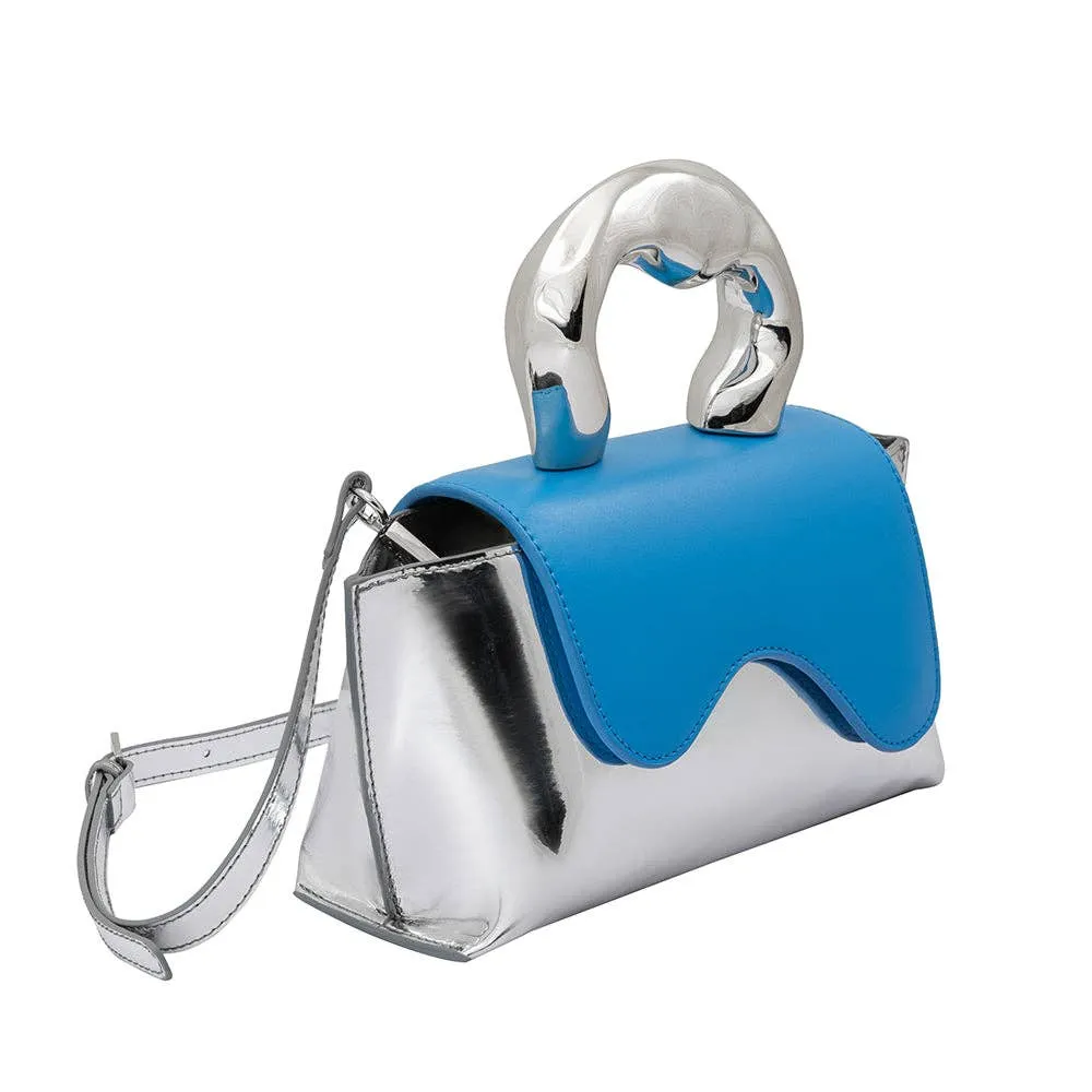Akari Blue Drop Recycled Top Handle Bag