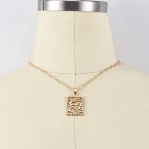 ALYXUY New Fashion Dragon Pendant Necklaces for Women