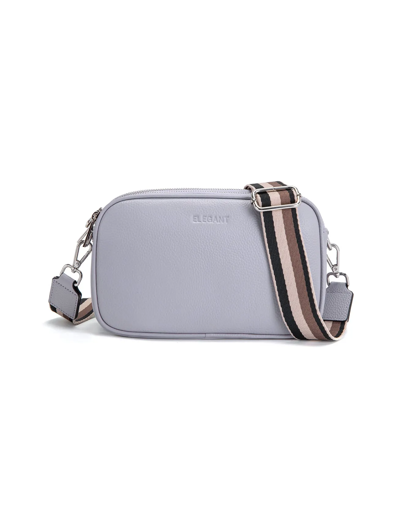 ANNA TRIPLE COMPARTMENT CROSSBODY -E1-0811B-CORNFLOWER