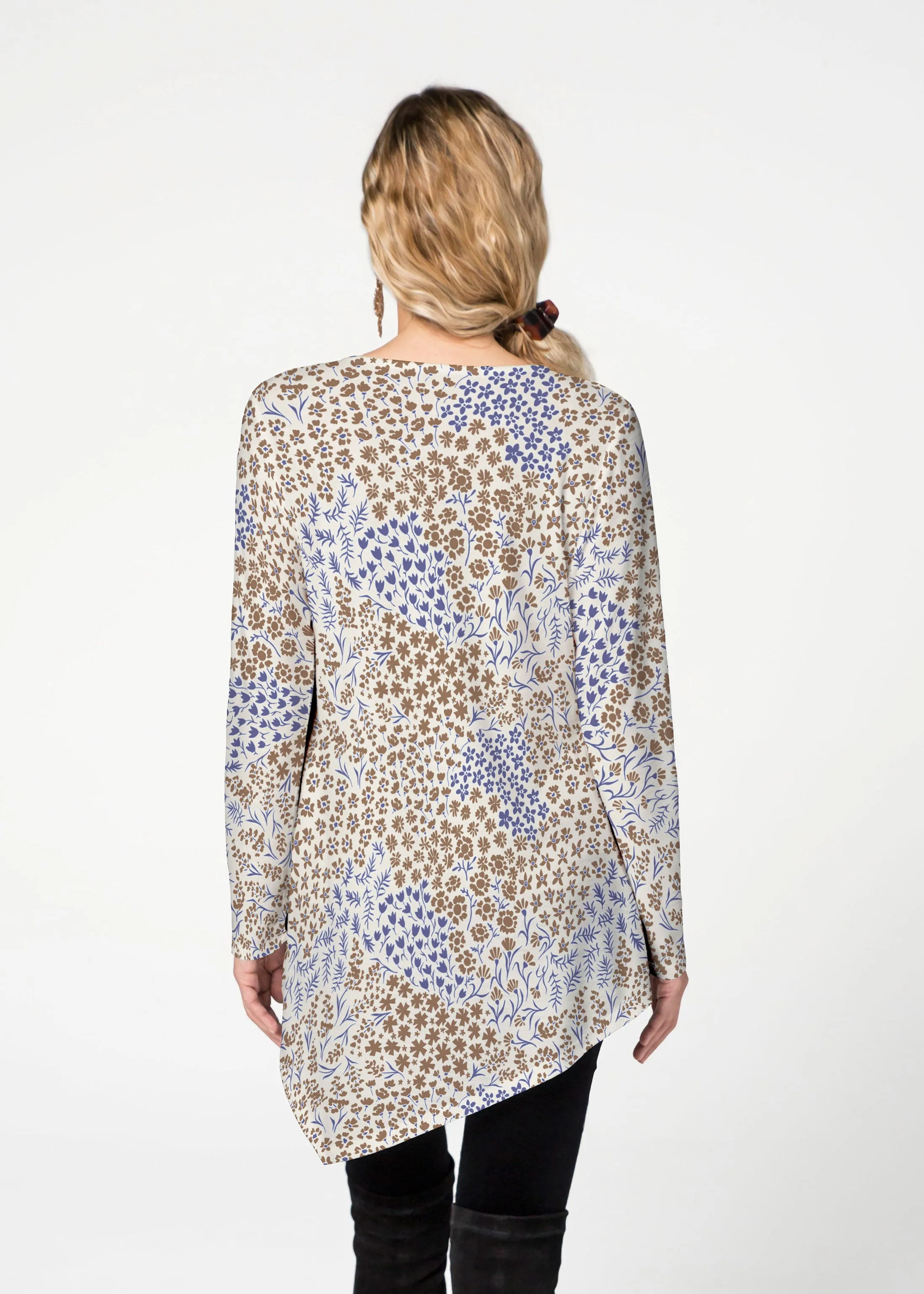 Annabelle Autumn (8058) ~ Asymmetrical French Terry Tunic