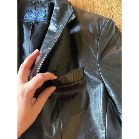 Ansons Herrenhaus Vintage Leather Jacket Size 11/12