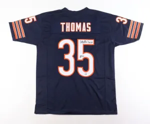 Anthony Thomas Signed Chicago Bears Jersey Inscribed "ROY 01" (Schwartz COA) R.B