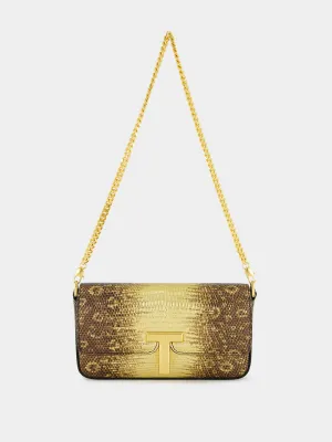 Antique Gold Leather Wallis Mini Bag