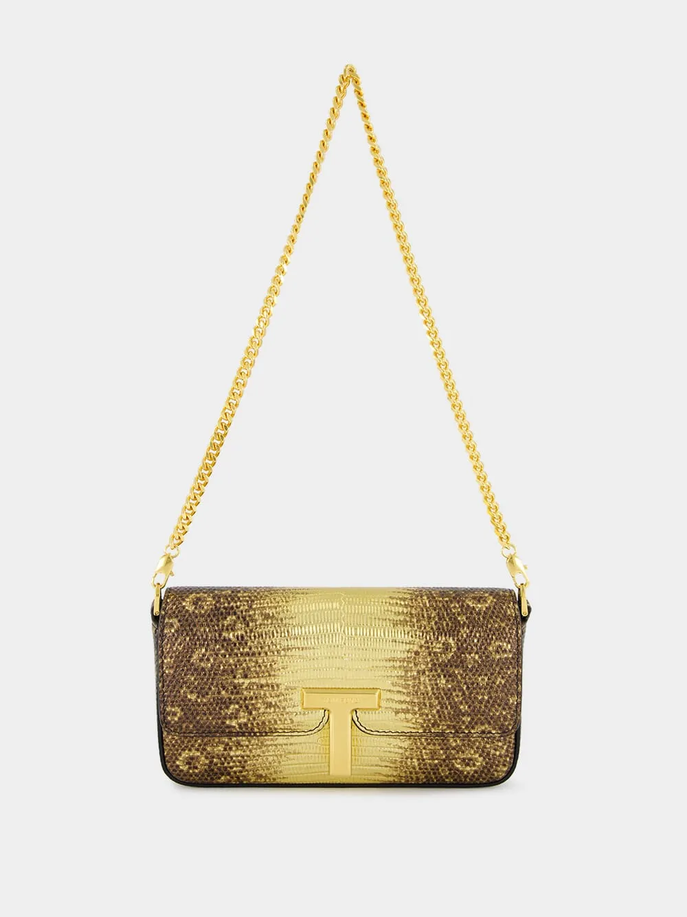 Antique Gold Leather Wallis Mini Bag