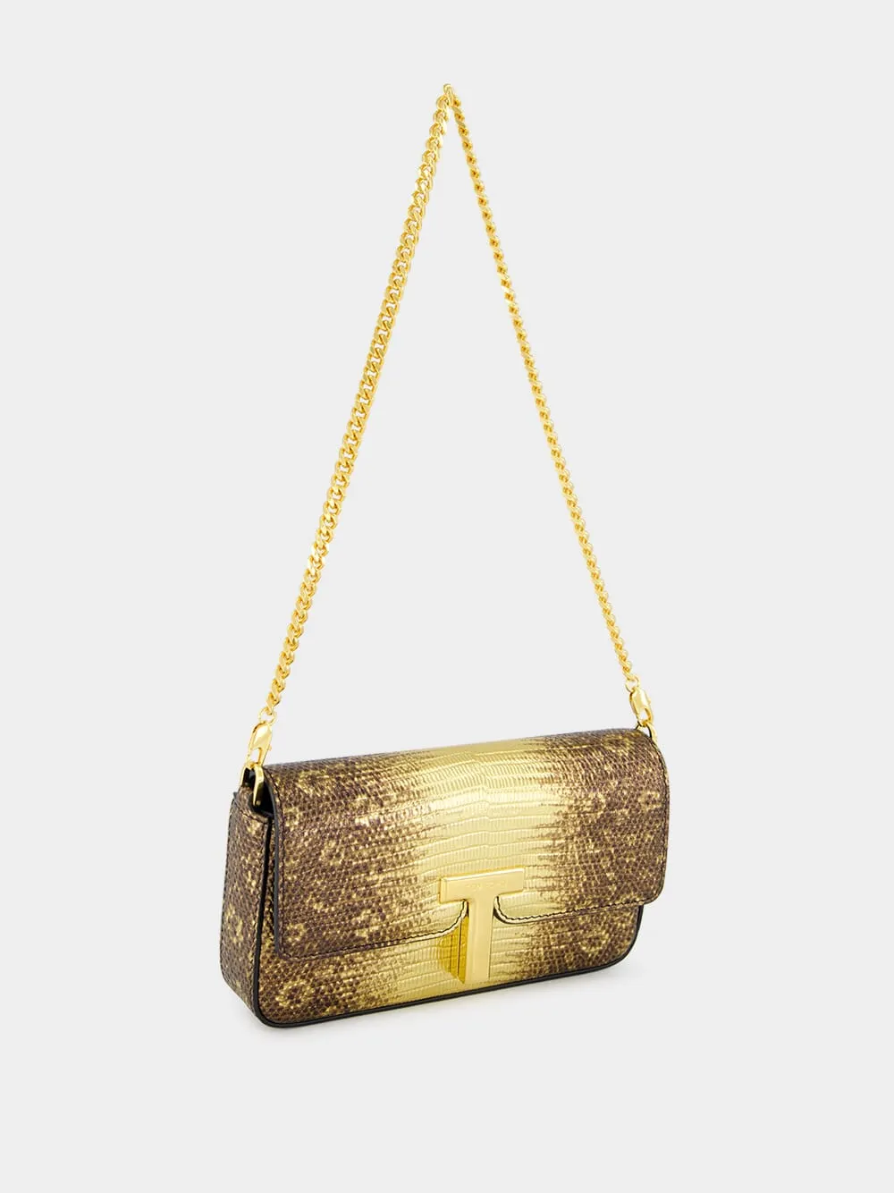 Antique Gold Leather Wallis Mini Bag