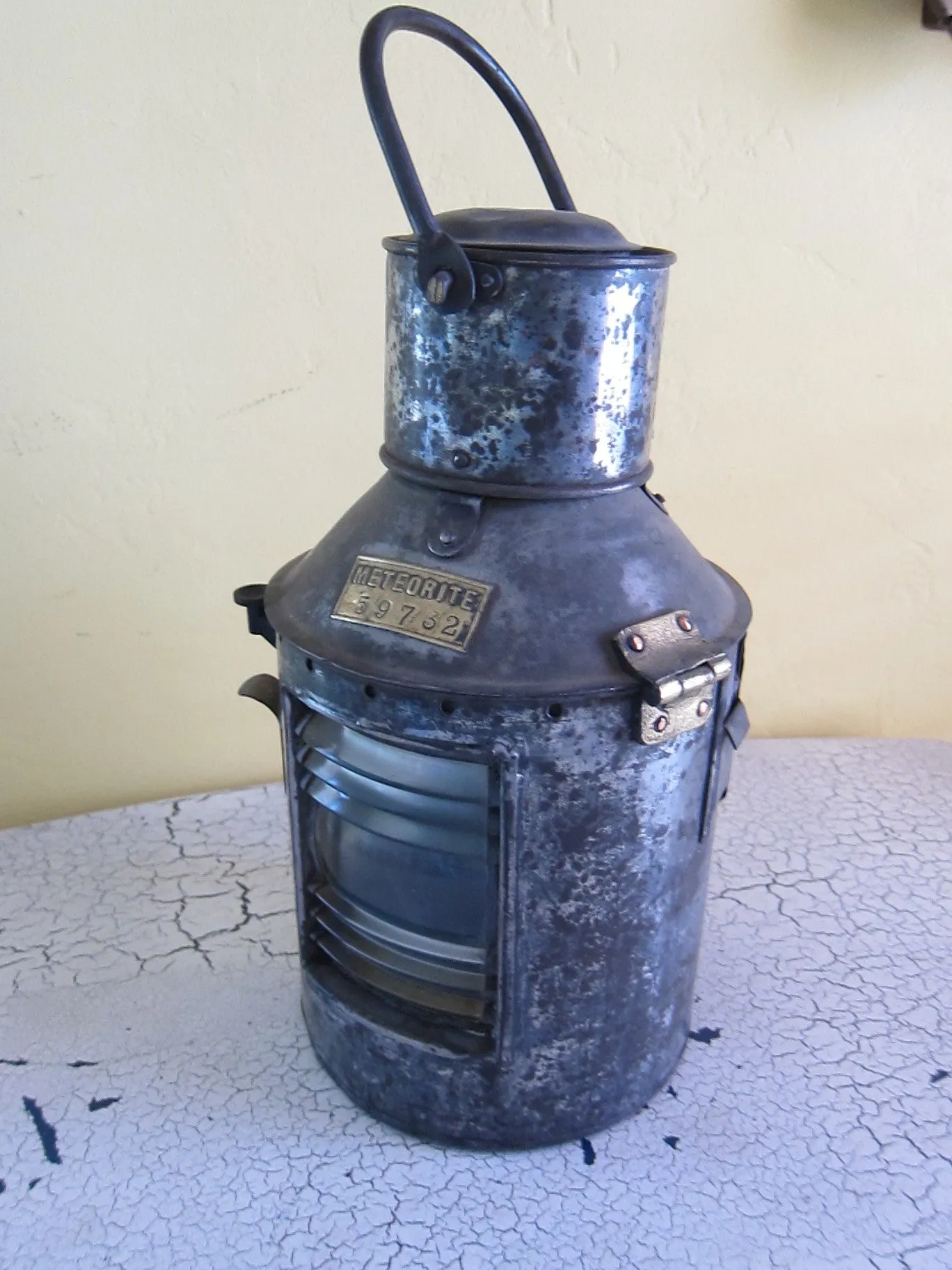 Antique Meteorite Ships Nautical Lantern