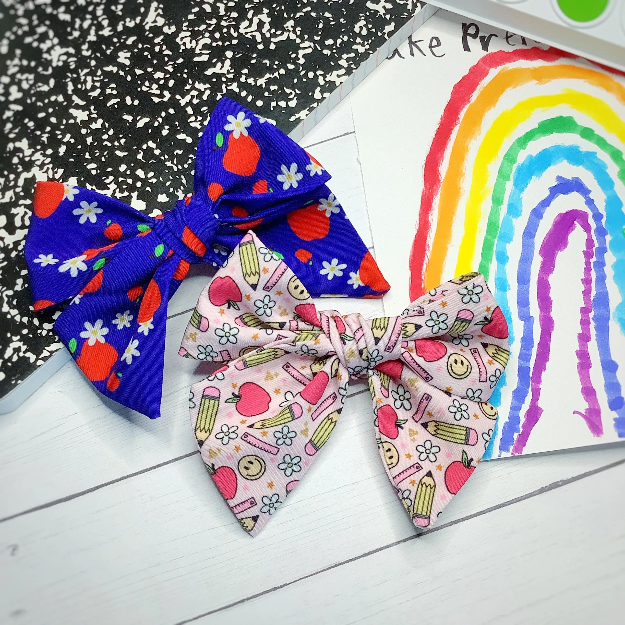 Apple Days Bow Strip, Headband and Scrunchie Collection