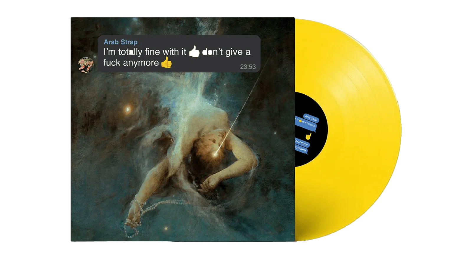 Arab Strap : I’m totally fine with it 👍don’t give a fuck anymore 👍 (Emoji Yellow Vinyl)