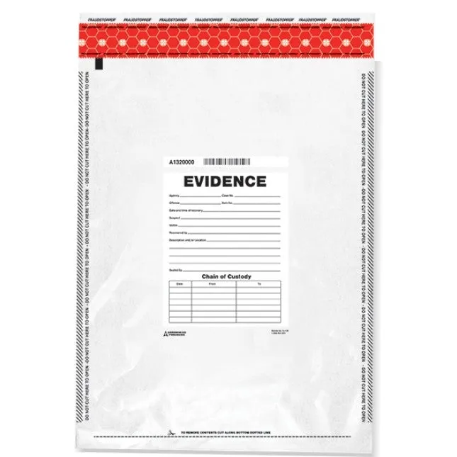 Arrowhead Forensics SureSeal Tamper Indicating Evidence Bags