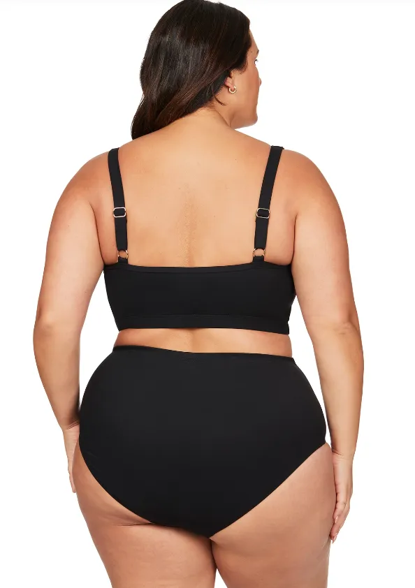 Artesands Sculpt Fuseli Bikini Top Gold Zip Black