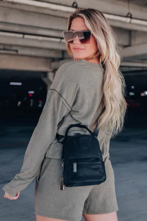 Audrey Dome Crossbody By Vintage Havana - Black