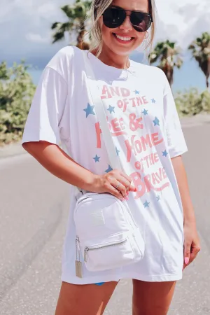 Audrey Dome Crossbody By Vintage Havana - White