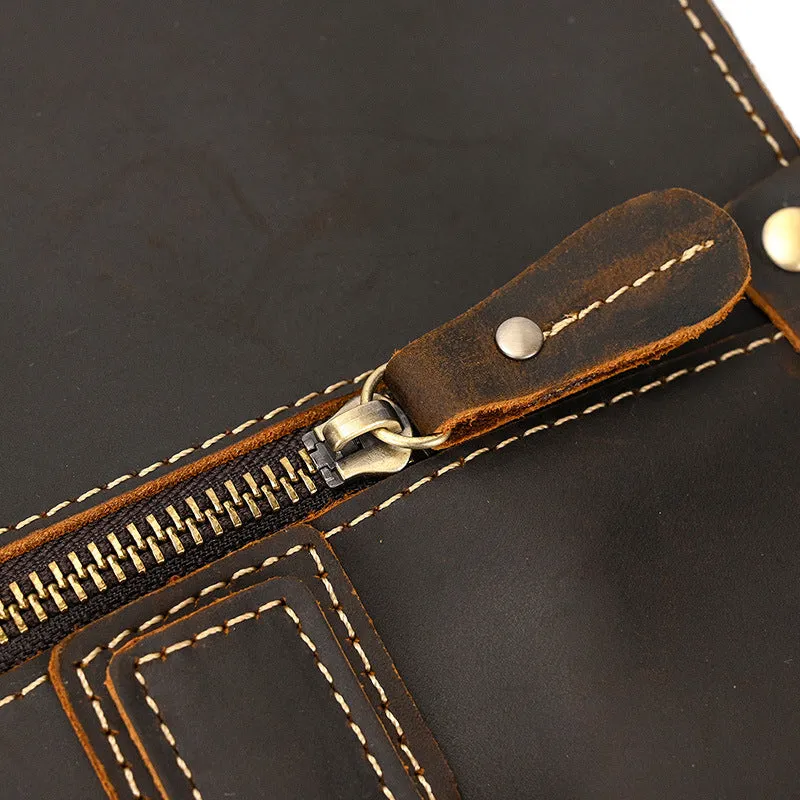 Augustine Leather Briefcase: The Ultimate 14-Inch Commuter Business Bag