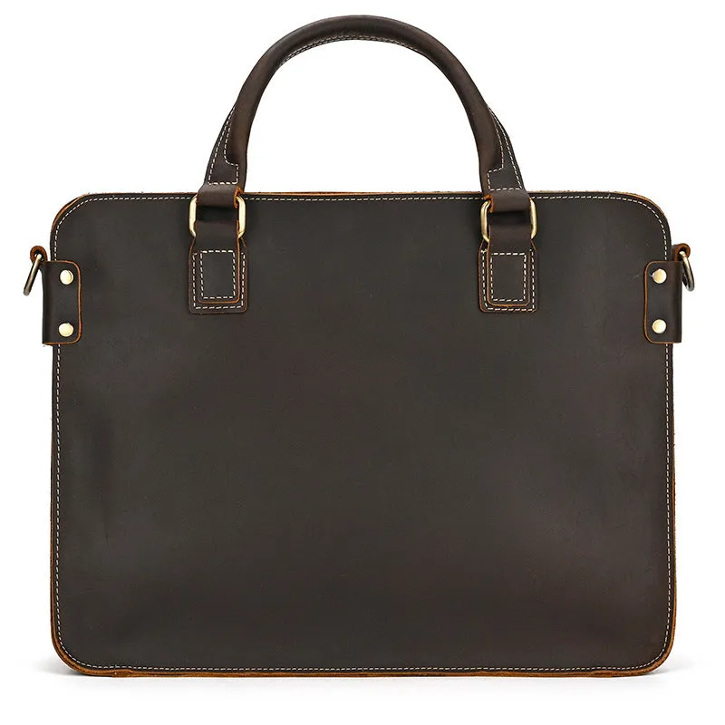 Augustine Leather Briefcase: The Ultimate 14-Inch Commuter Business Bag