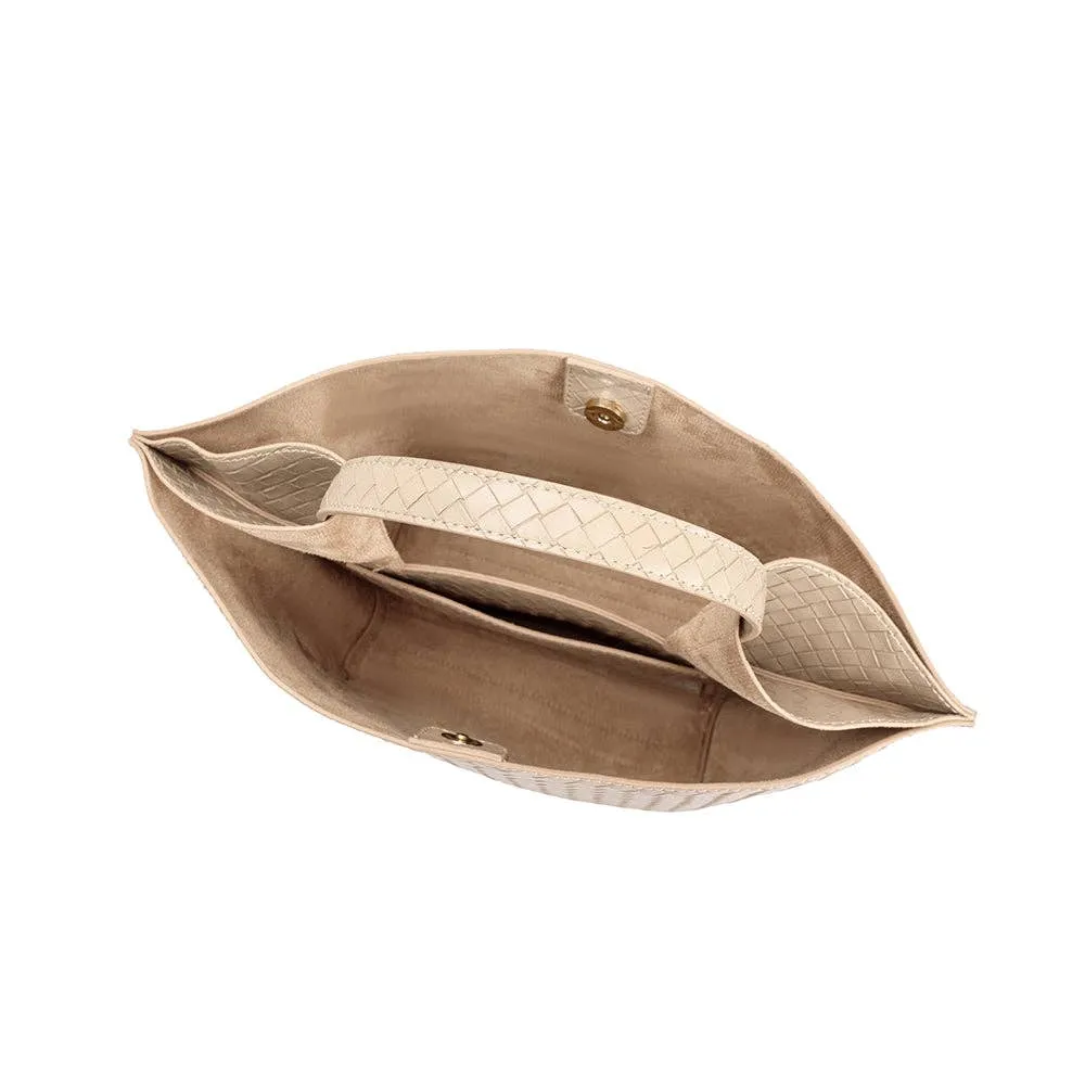 Aurora Bone Vegan Tote Bag