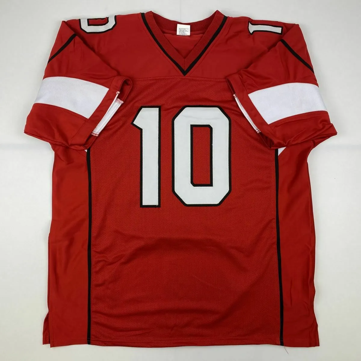 Autographed/Signed DEANDRE HOPKINS Arizona Red Football Jersey JSA COA Auto