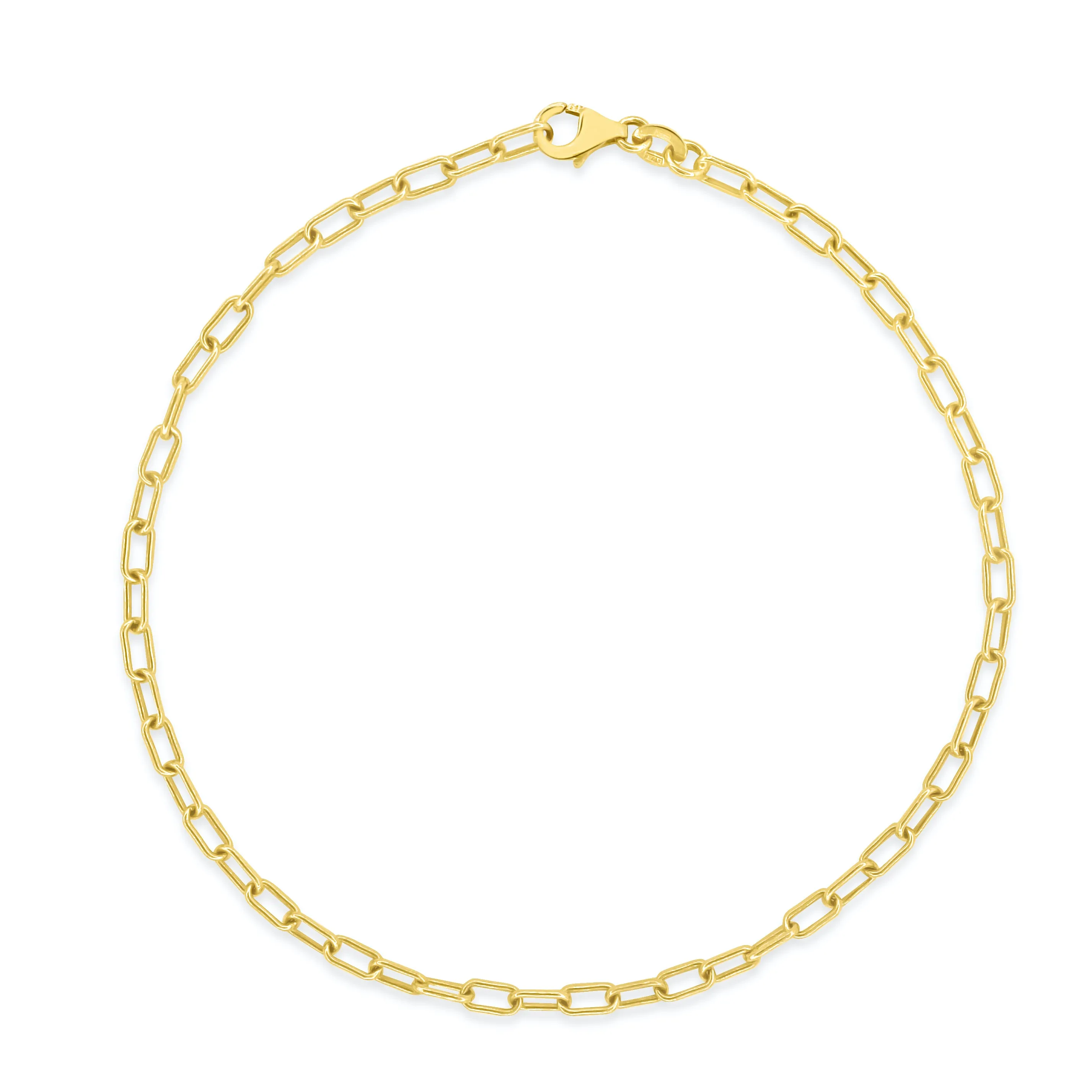 Baby Oval Link Anklet