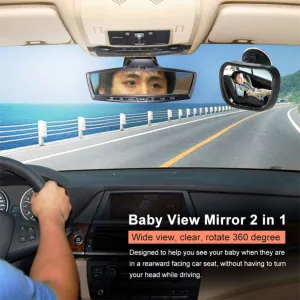 Back Seat Rearview Adjustable Mirror