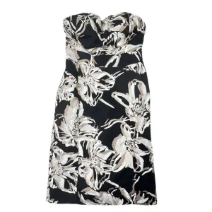 Banana Republic Strapless Linen Dress Size 0 Empire Waist Straight Sheath Party