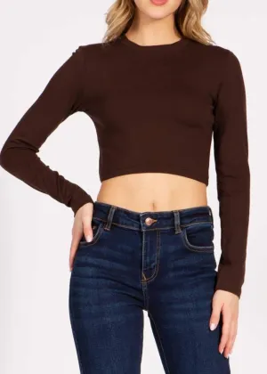 Baseline Round Neck Crop Top