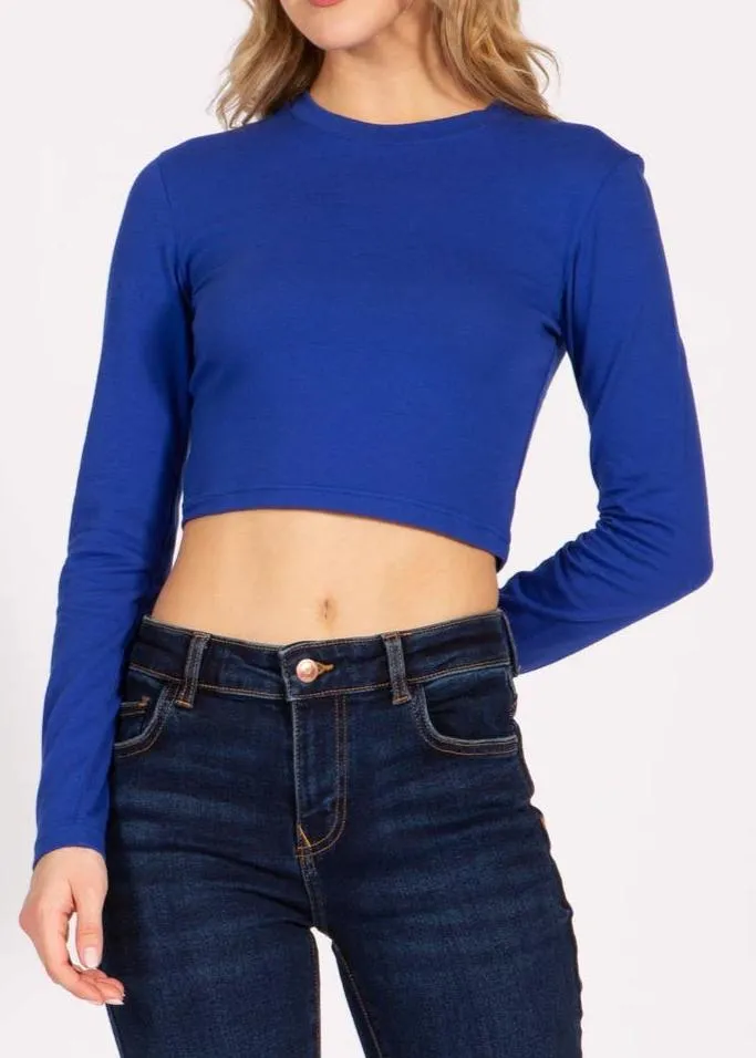 Baseline Round Neck Crop Top