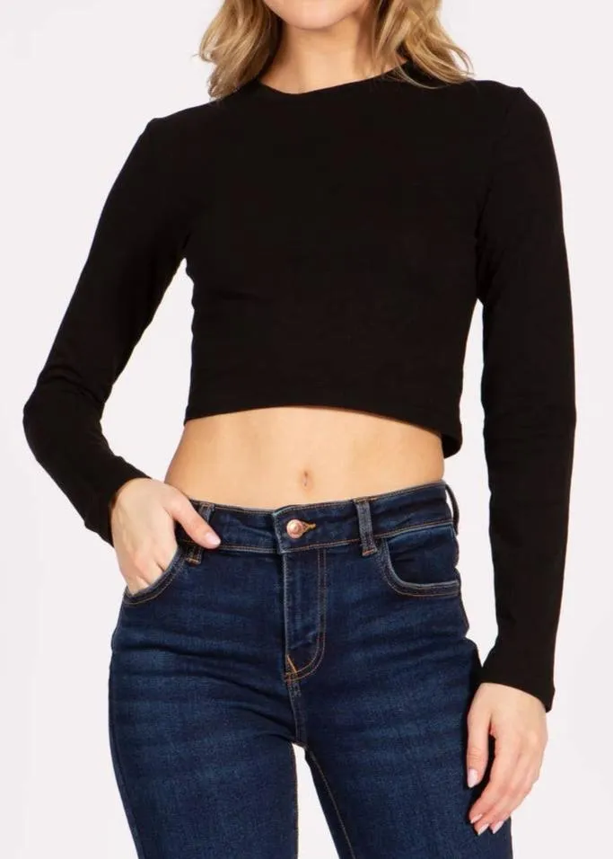 Baseline Round Neck Crop Top