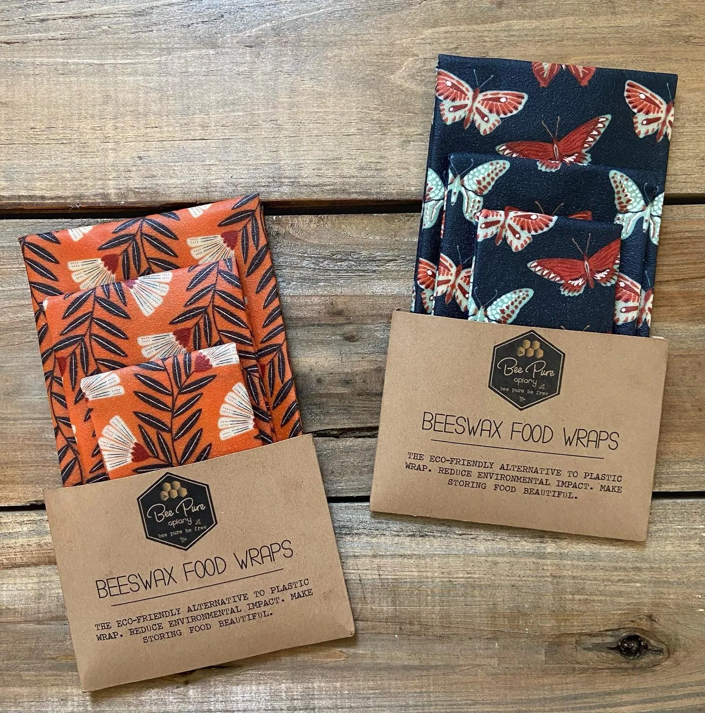Beeswax Food Wraps - The Butterfly Effect