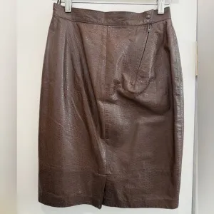 Begedor Vintage Italian leather skirt