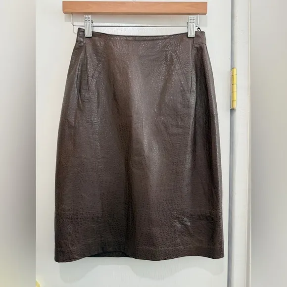 Begedor Vintage Italian leather skirt