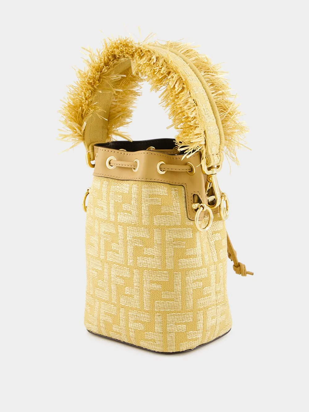Beige Jacquard Mon Tresor Mini Bag