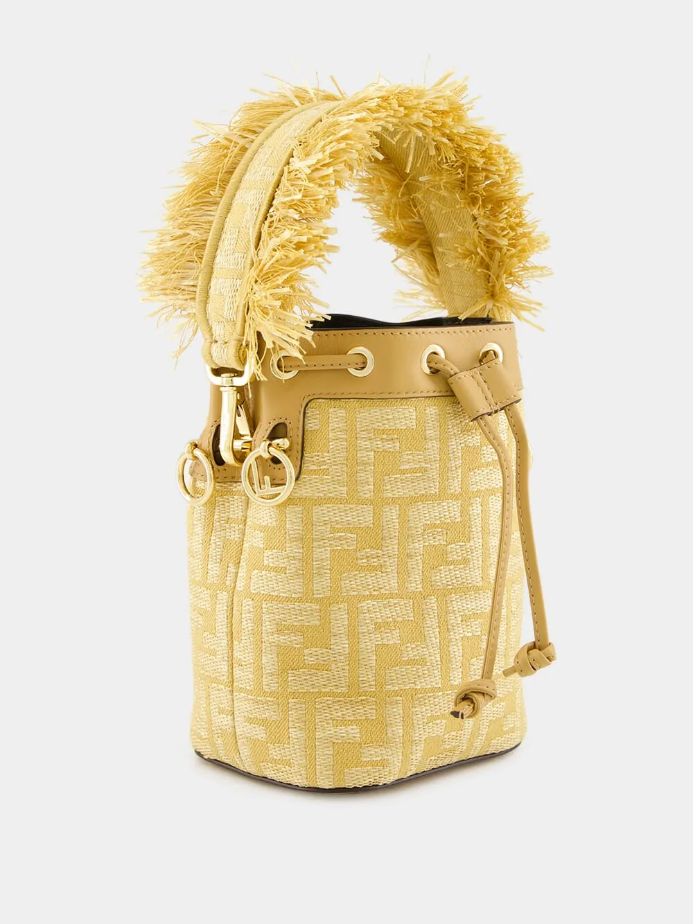 Beige Jacquard Mon Tresor Mini Bag