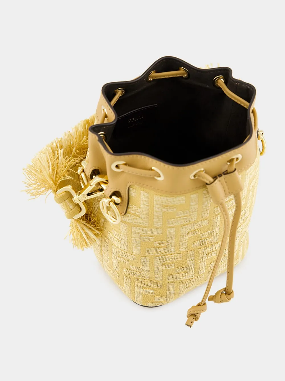 Beige Jacquard Mon Tresor Mini Bag