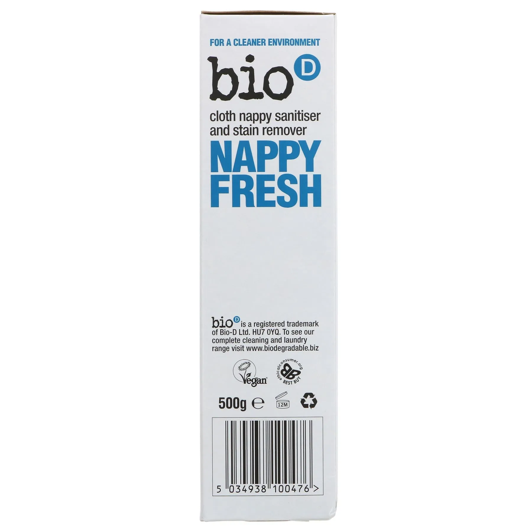 Bio D | Nappy Fresh - Santiser & Stain Remover | 500g