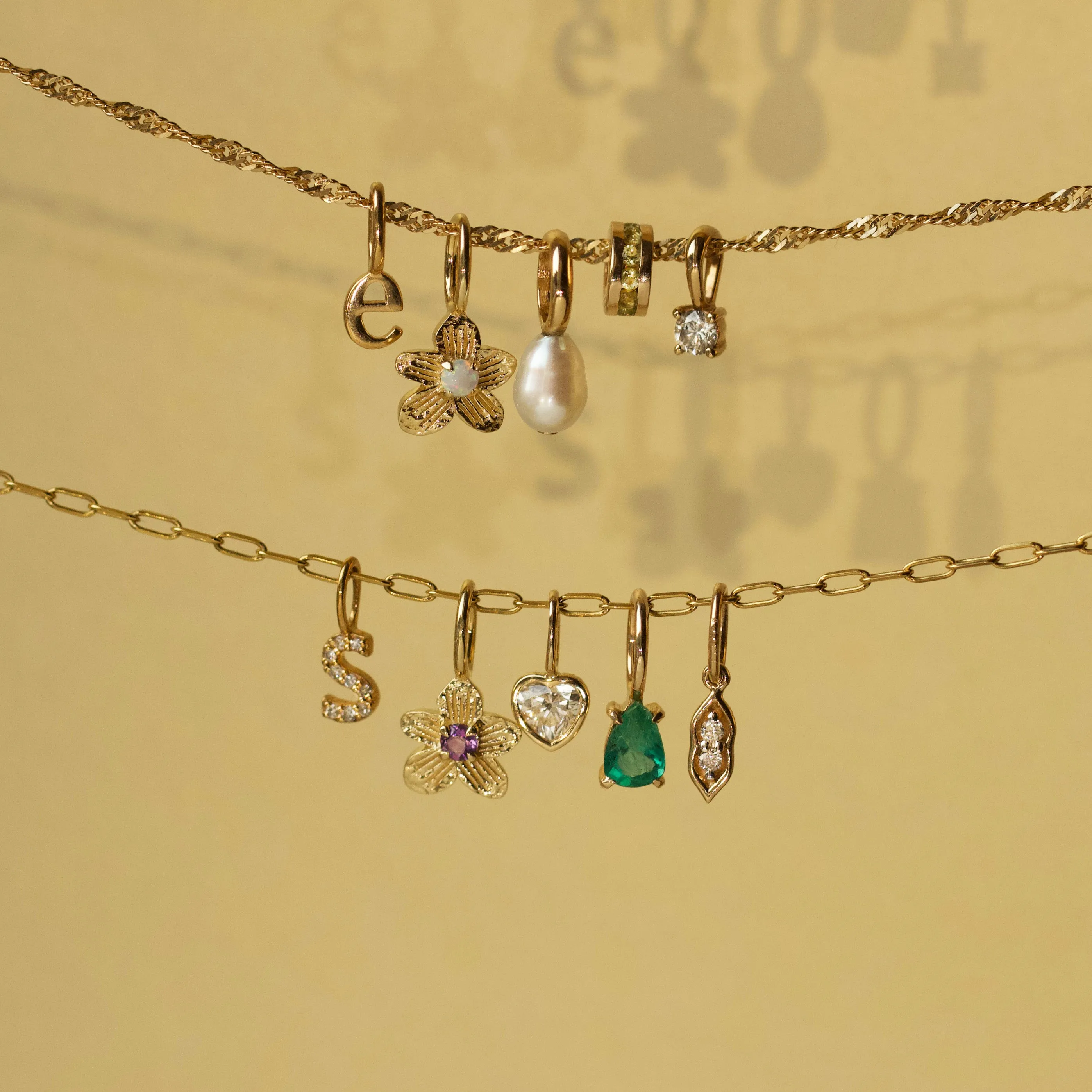 Birthstone Flower Charm
