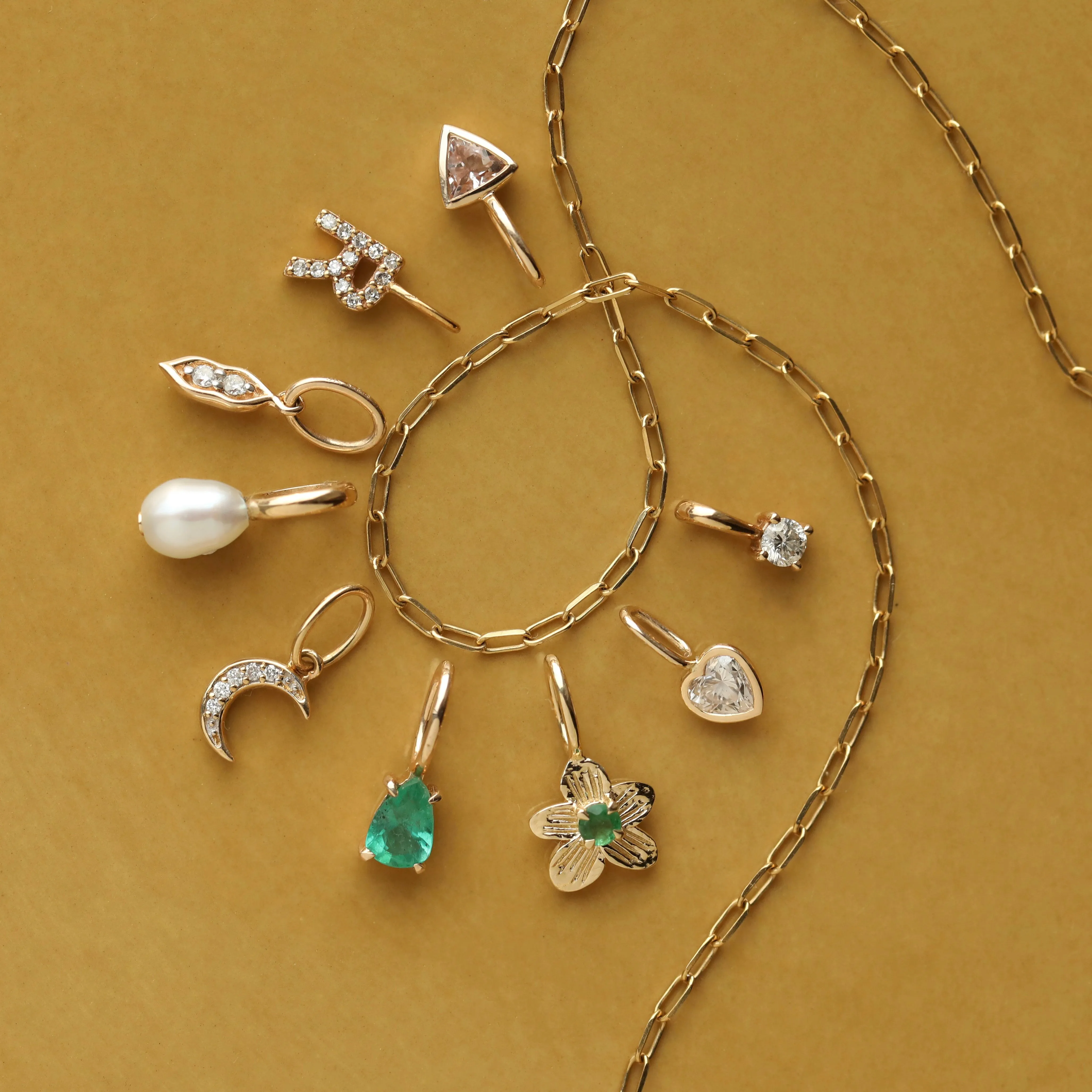 Birthstone Flower Charm