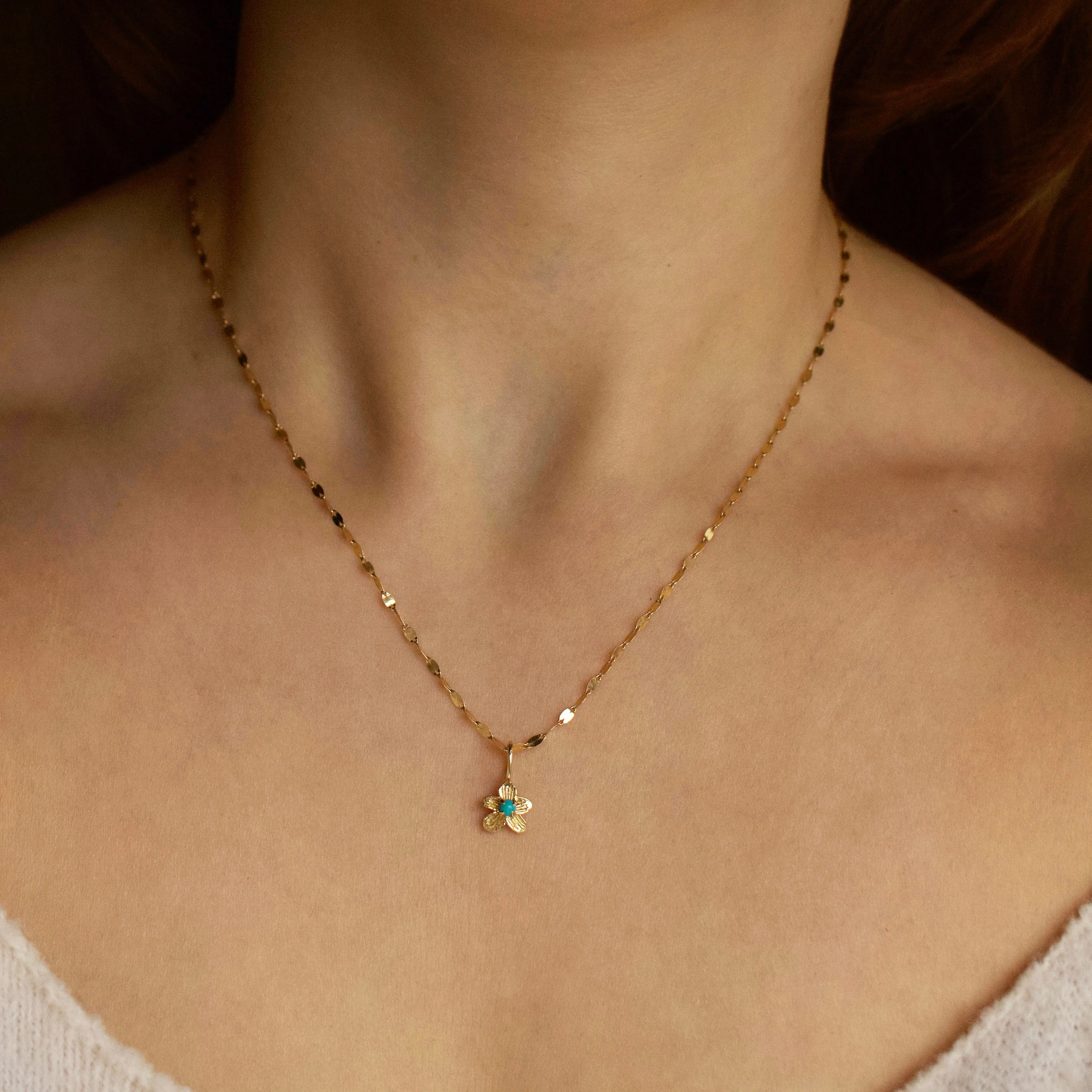 Birthstone Flower Charm