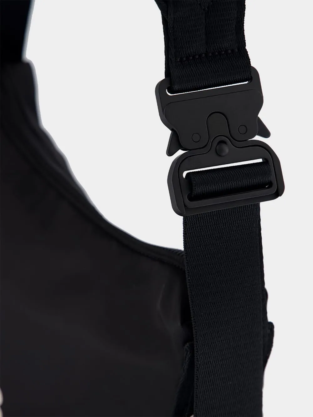 Black Nylon Crossbody Bag