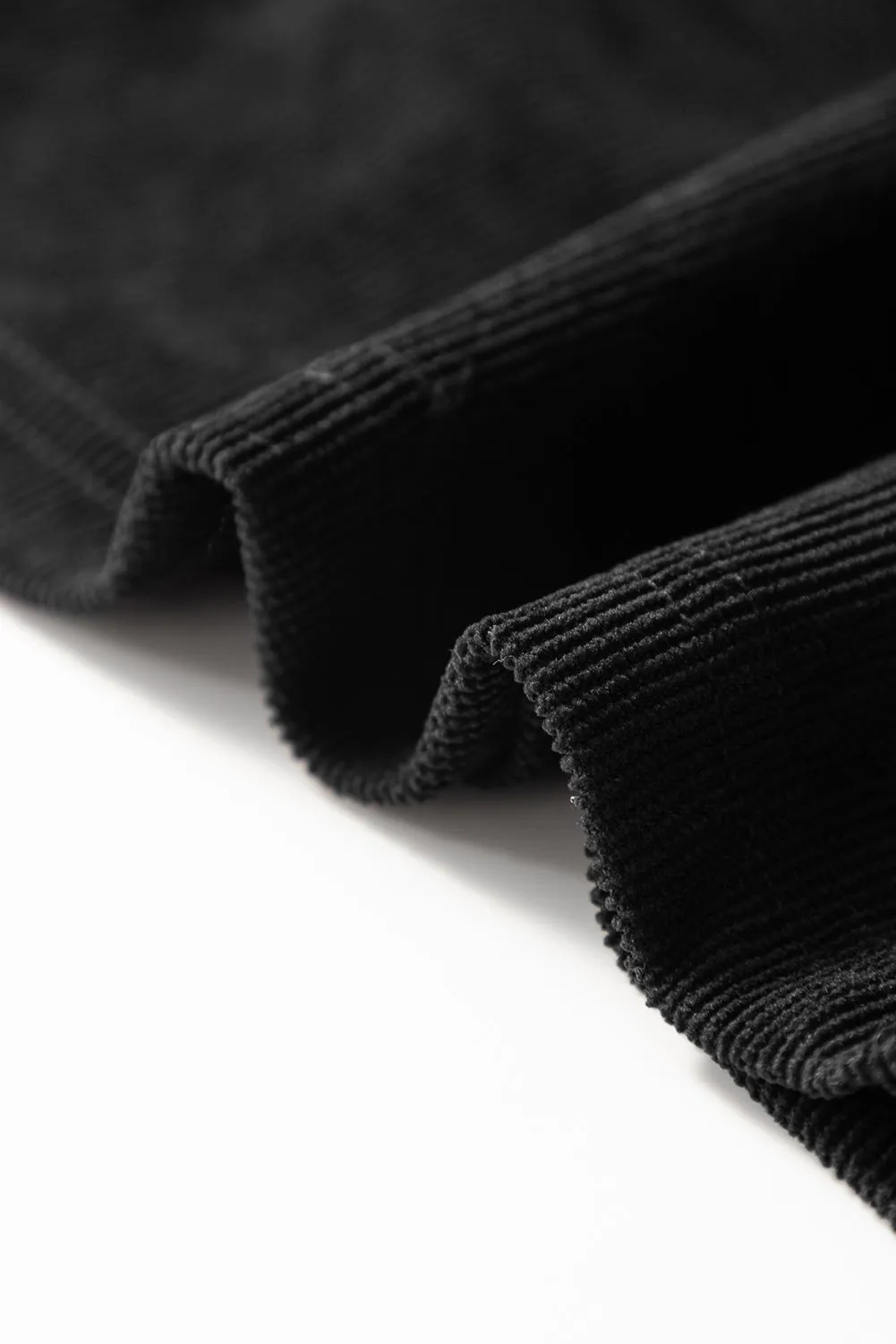 Black Paperbag waist Shorts