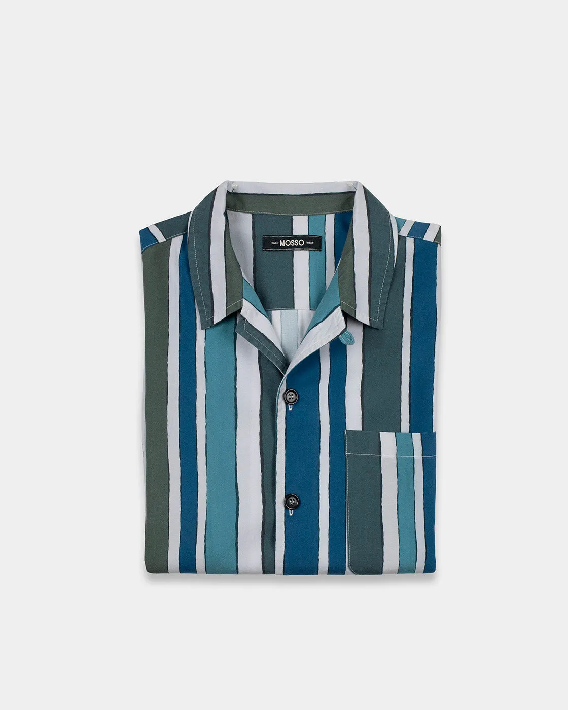 Blue Baiadera Short Sleeve Shirt