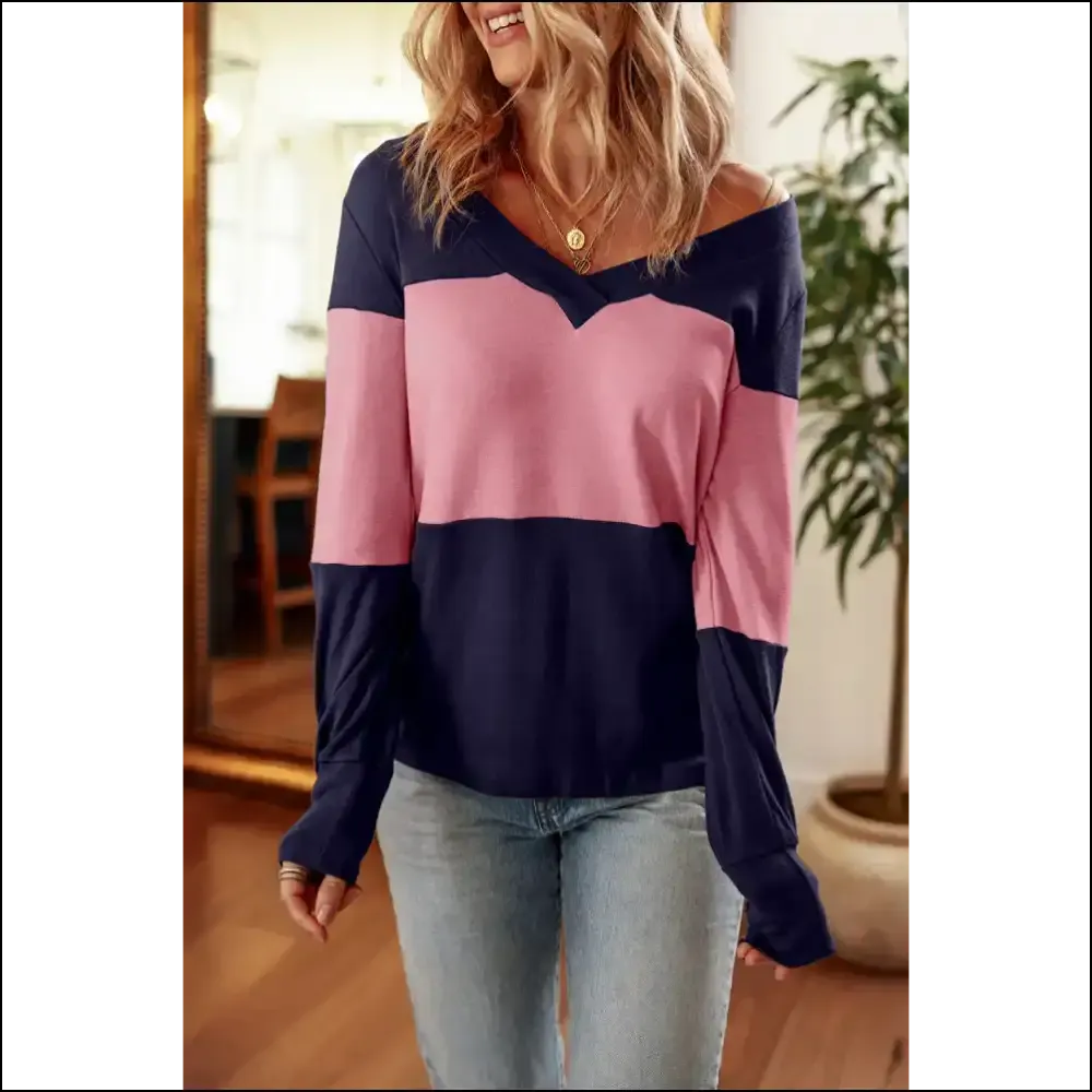 Blue Colorblock Button Top: Finally, a Shirt that Buttons Right! Needful Things 💙